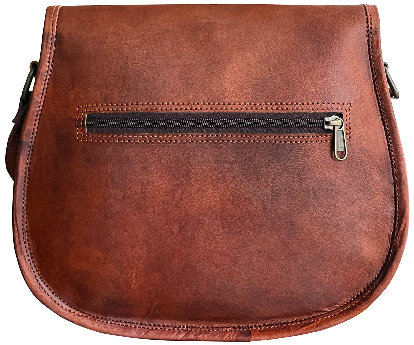 11" Genuine Leather Crossbody Satchel Bag Vintage Purses Handbags for Women